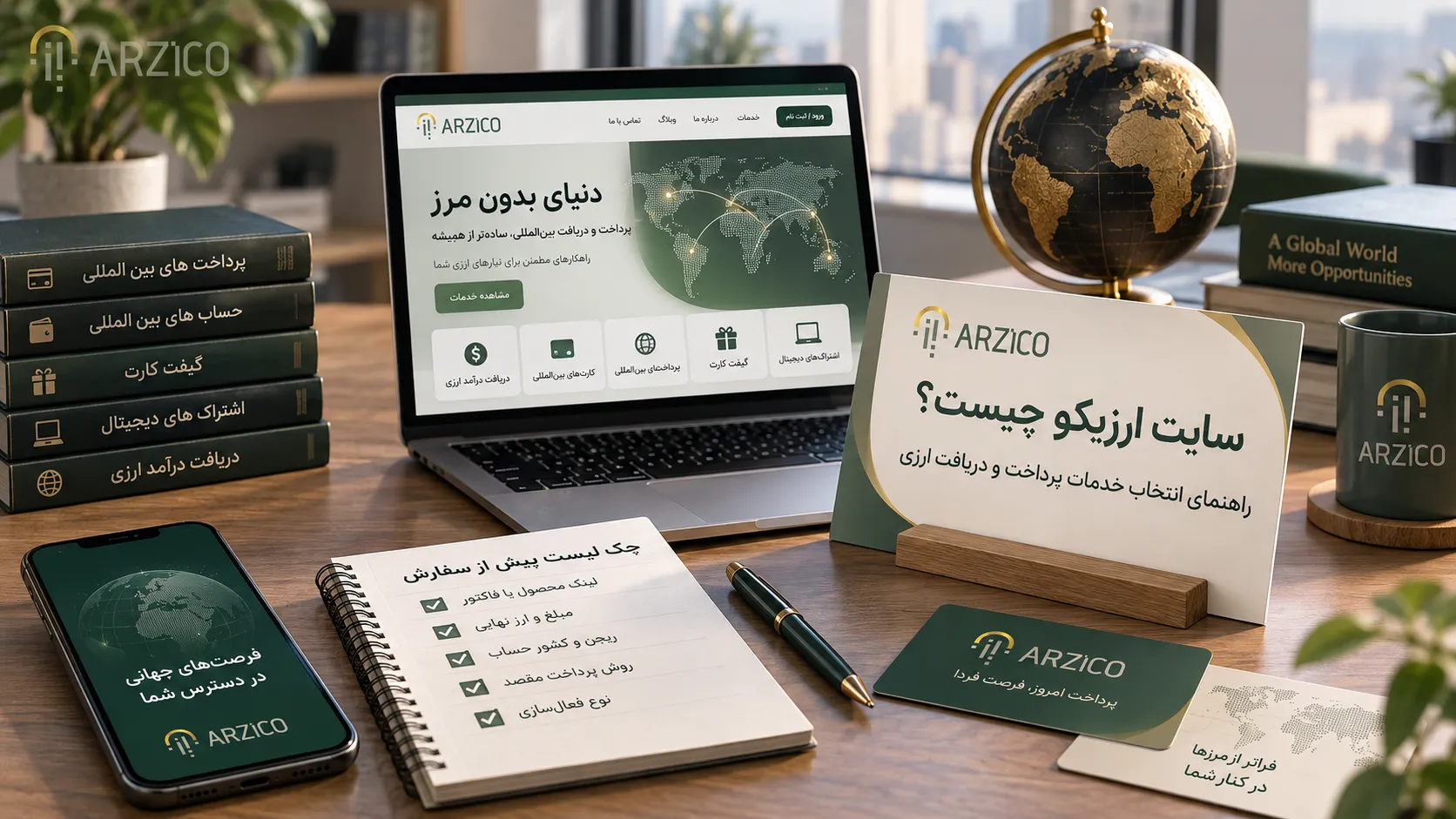 پرداخت در سایتهای خارجی با ارزیکو